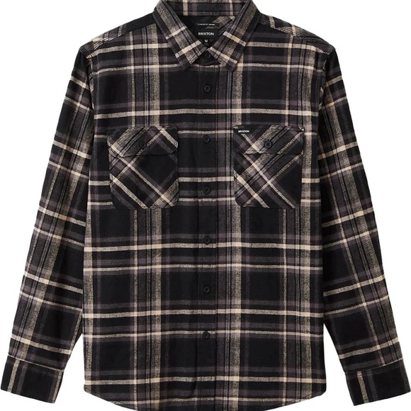 Brixton Bowery Stretch Long Sleeve Utility Flannel - Picture 1 of 2